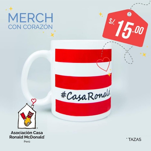 Tazas Asociación Casa Ronald McDonald Perú