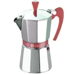 Cafetera Italiana Betty 9 Tazas Rojo Induction GAT