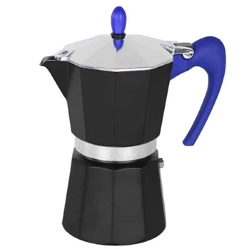 Cafetera Italiana Nerissima 6 Tazas Azul GAT