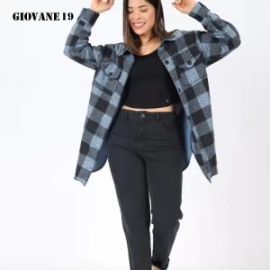 Giovane19 Camisaco Oversized Pierina Azul OI 2022