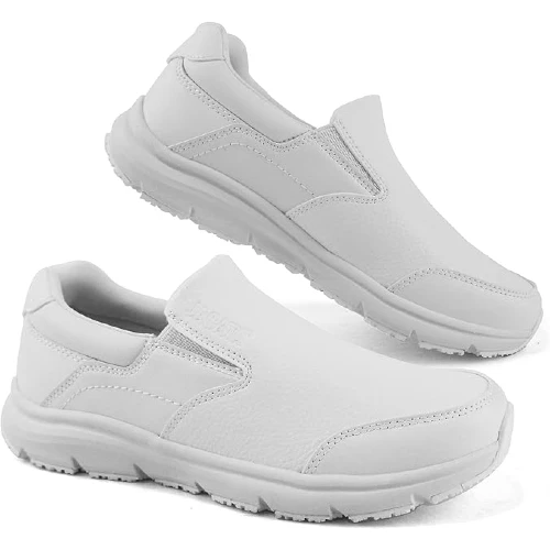 Jacata Zapatos de Trabajo Antideslizantes para Mujer